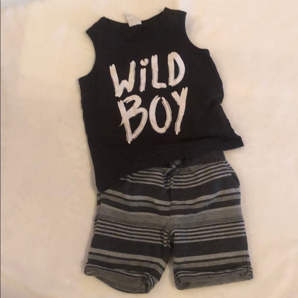 Baby boy shorts and tank set